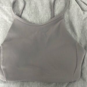 Lululemon size 4 high neck gray sports bra with padding